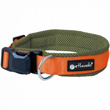 Petlando Magnetech Halsband, olive/orange