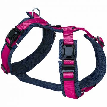 Petlando Magnetech Y-Comfort Geschirr, navy/fuchsia