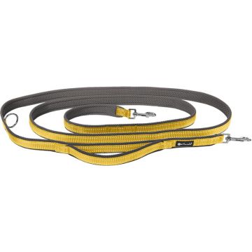 Petlando Outdoor Führleine mit Sicherheitsgriff, gelb