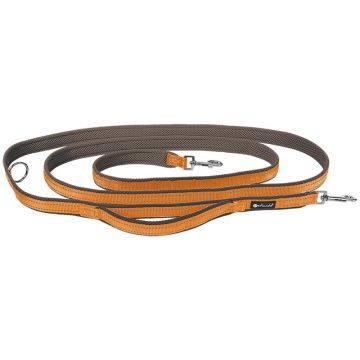 Petlando Outdoor Führleine mit Sicherheitsgriff, orange