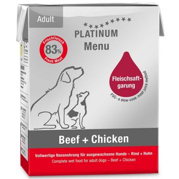 Platinum Menu Beef+Chicken 375g