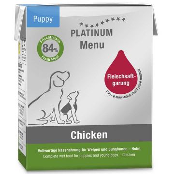 Platinum Menu Puppy Chicken 375g