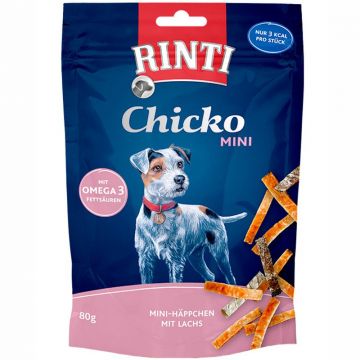 Rinti Snack Chicko MINI Huhn-Häppchen mit Lachs 80g