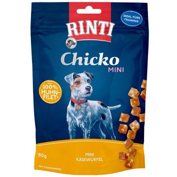 Rinti Snack Chicko MINI Käsewürfel mit Huhn 80g