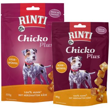 Rinti Snack Chicko PLUS Käsewürfel mit Huhn