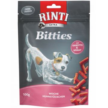 Rinti Snack Bitties Huhn mit Karotten & Spinat 100g