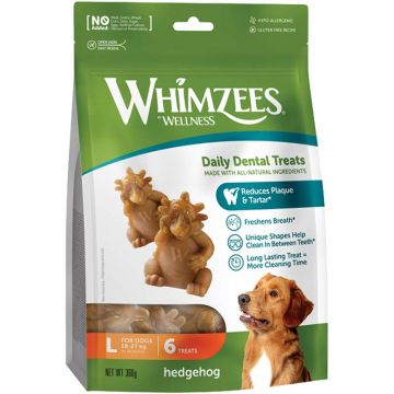 Whimzees Dog Snack Hedgehog/Igel L, 6 Stück