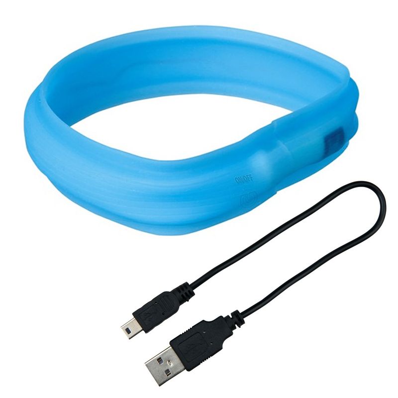USB Flash Leuchtband, XS-S: 35cm/30mm, blau