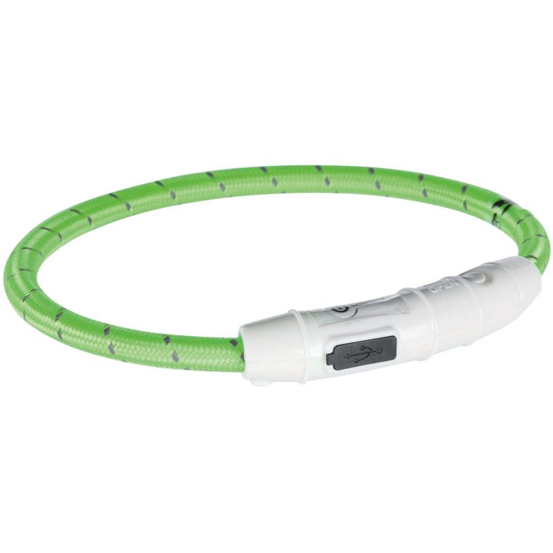 USB Flash Leuchtring, XS-S: 35cm/7mm, grün