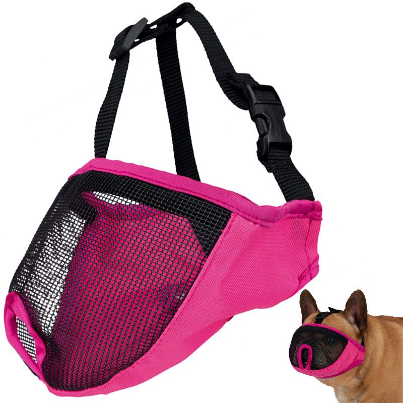 Maulkorb für kurznasige Rassen, Gr. XS-S, pink