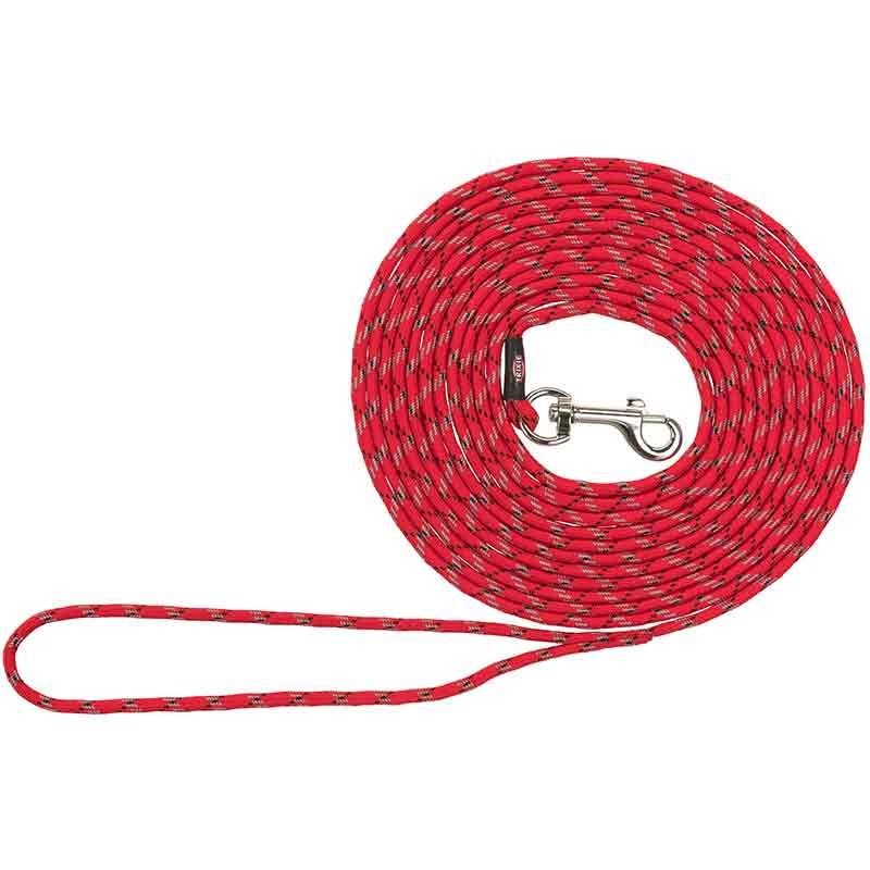 Junior Welpen-Schleppleine, rund, 4 m / 4 mm, rot