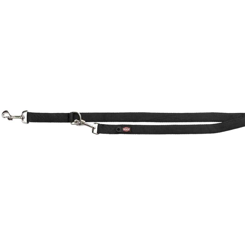 Premium V-Leine, doppellagig, L-XL: 2,00 m/25 mm, schwarz