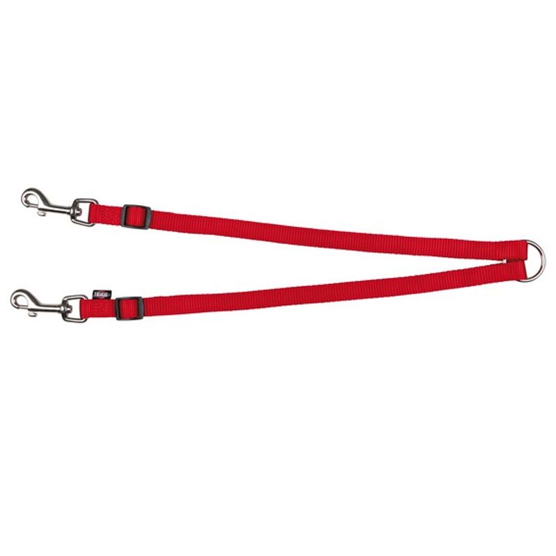 Premium Koppel, stufenlos verst., XS–M: 40–70cm/15mm, rot