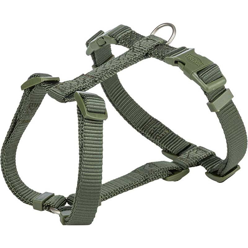 Premium H-Geschirr, XXS-XS: 20-32cm/10mm, olivgrün
