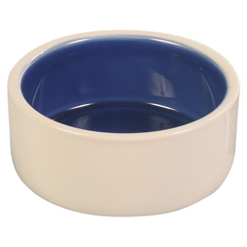 Keramiknapf, creme/blau, 1 l / 18 cm