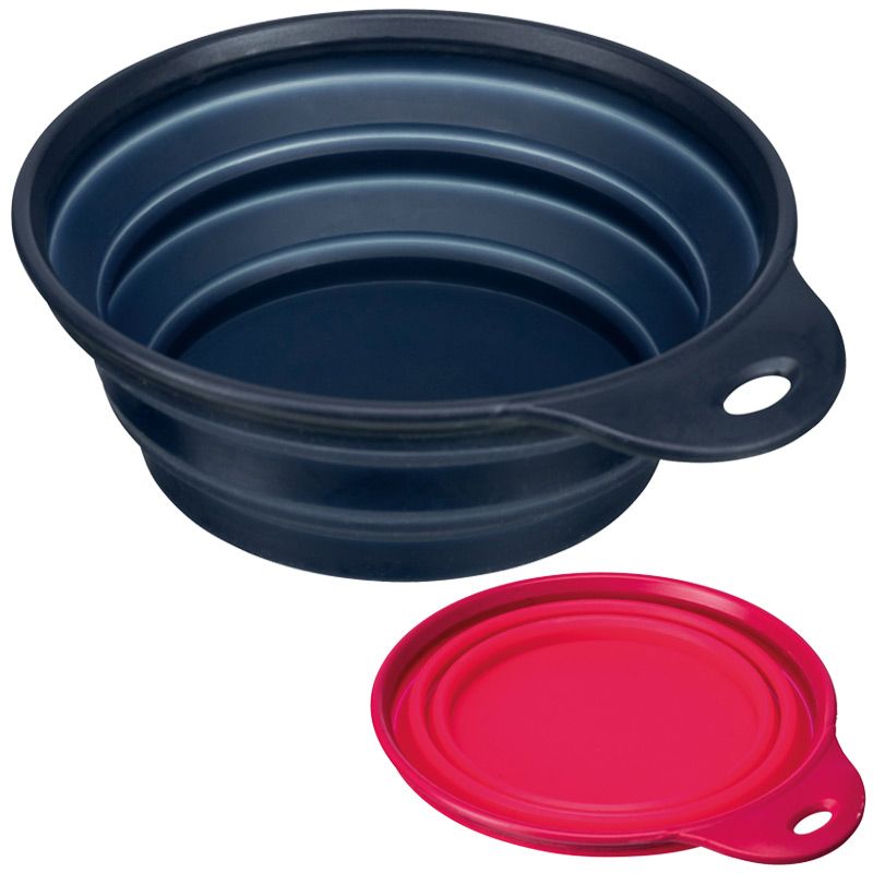 Reisenapf aus Silikon, fester Rand, faltbar, 1,0l/18cm