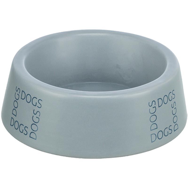 Keramiknapf Dogs, 0,4 l/ 16 cm, grau/blau