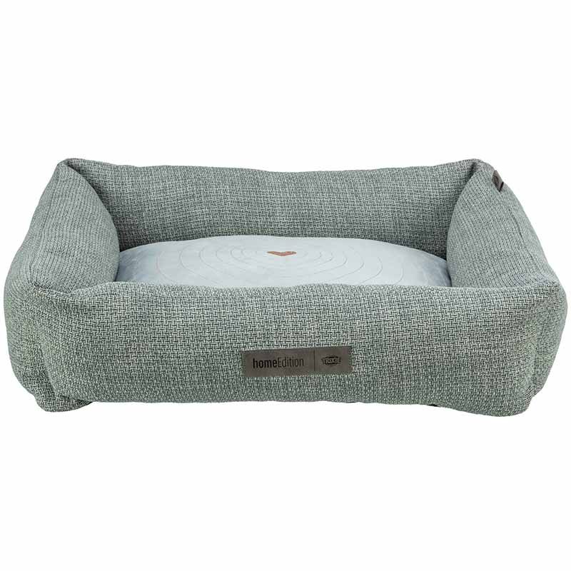 Bett Viviana, eckig, 60 x 50 cm, blau-grau