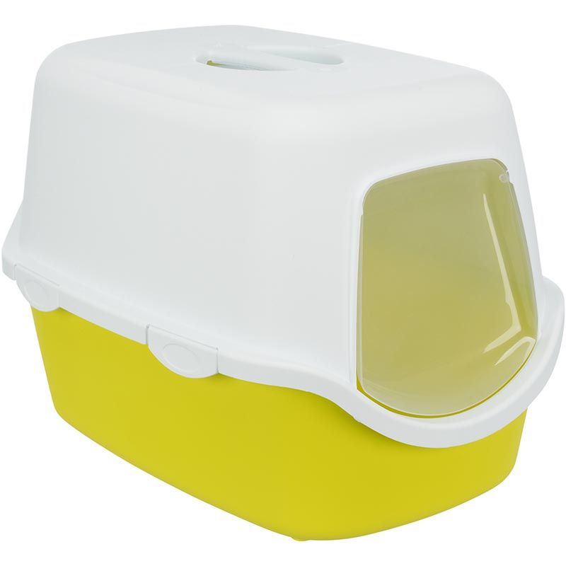 Katzentoilette Vico, 40 x 40 x 56 cm, lime/weiß