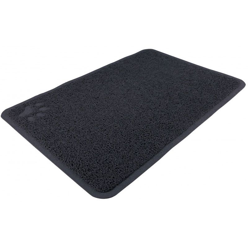Vorleger für Katzentoiletten, PVC, 40x60 cm, anthrazit