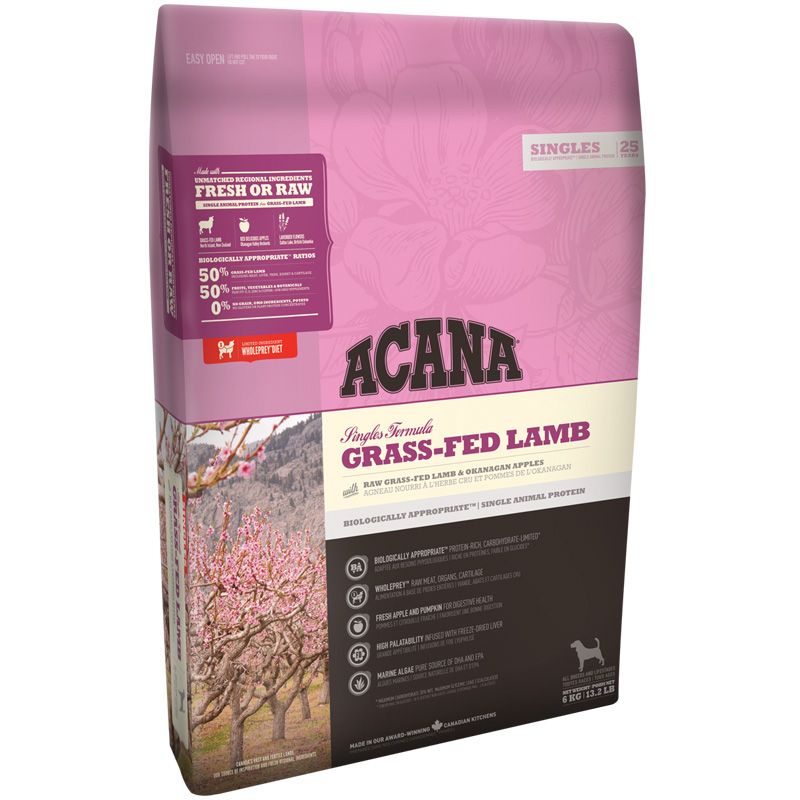 Acana Singles Grass-Fed Lamm 6kg