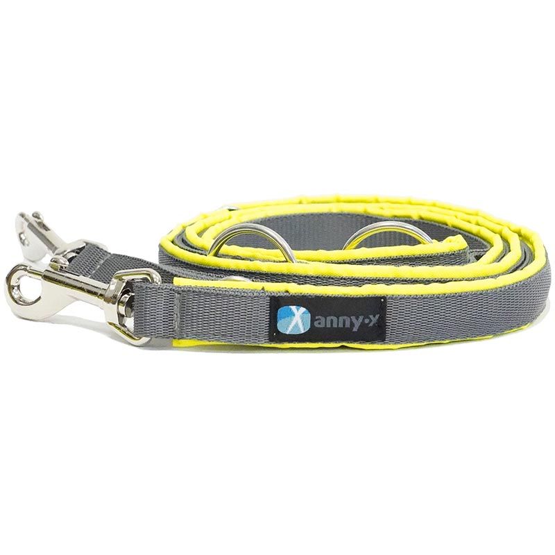 Anny-x Führleine Classic Bolt Protect, 3m, leuchtgelb/grau