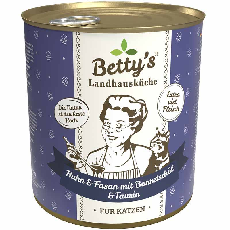 Betty's Landhausküche Dose Huhn, Fasan + Borretschöl 800g