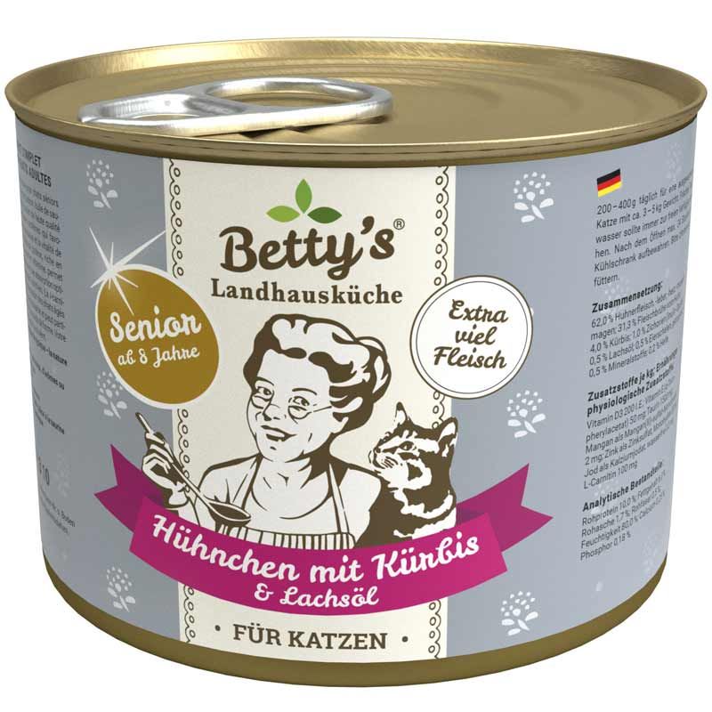 Betty's Landhausküche Dose Senior Hühnchen + Kürbis 200g