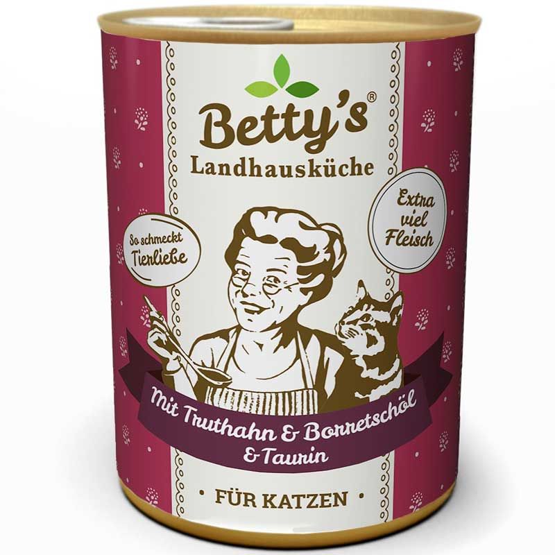 Betty's Landhausküche Dose Truthahn + Borretschöl 400g
