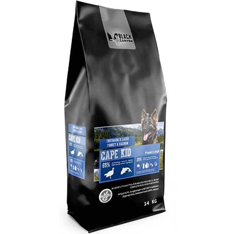 Black Canyon Cape Kid Puppy Large Truthahn und Lachs 14kg