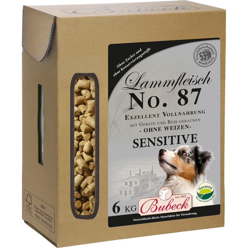 Bubeck Exzellent 87 Lammfleisch Gerste u. Reis 6 kg