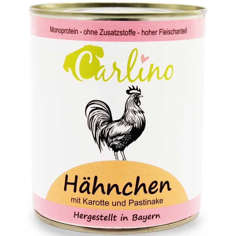 Carlino Menü - Hähnchen mit Karotte und Pastinake 820g
