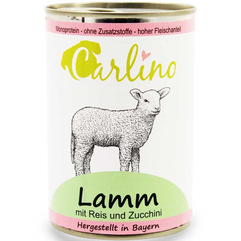 Carlino Menü - Lamm mit Reis und Zucchini 410g