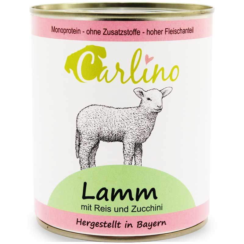 Carlino Menü - Lamm mit Reis und Zucchini 820g