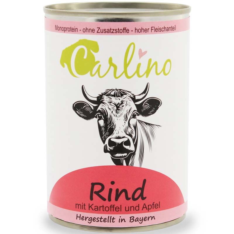 Carlino Menü - Rind mit Kartoffel und Apfel 410g