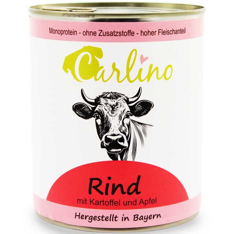 Carlino Menü - Rind mit Kartoffel und Apfel 820g