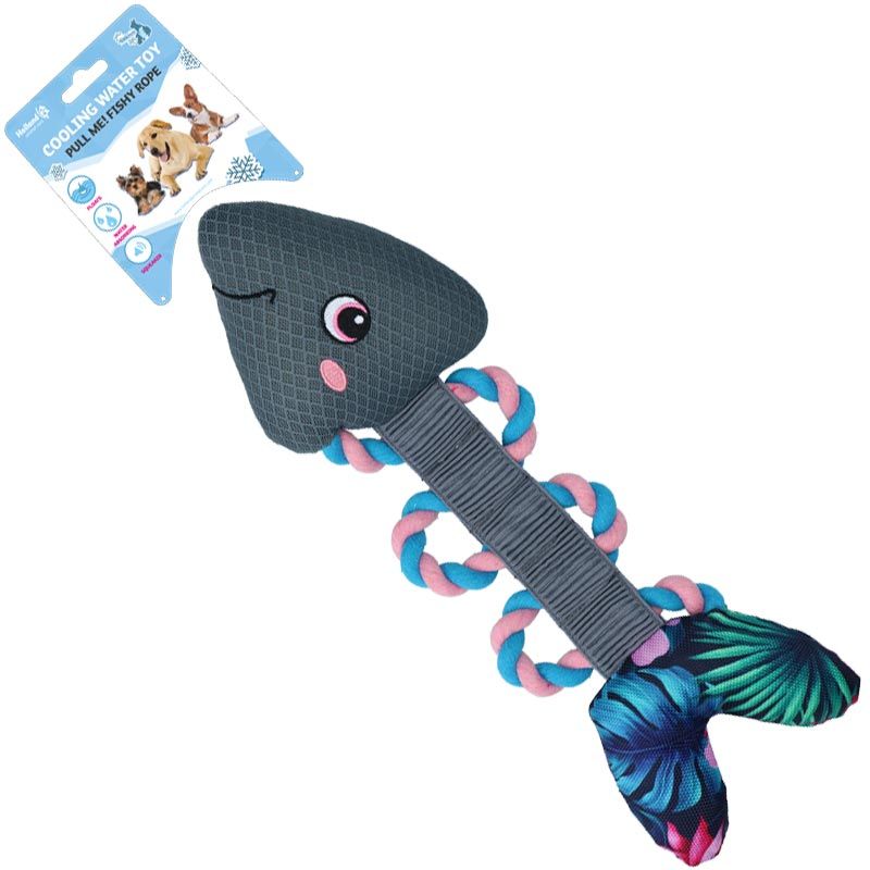 Coolpets Pull Me! Fishy Rope Flower, ca. 36cm