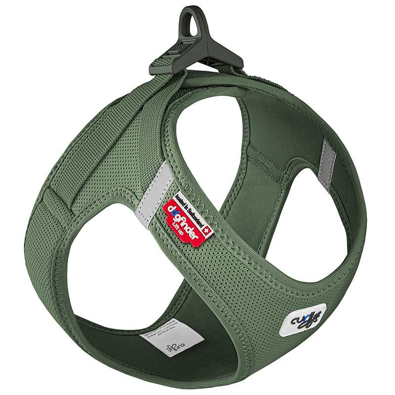 Curli Geschirr Vest Air-Mesh Clasp, Gr. XXXS, moss