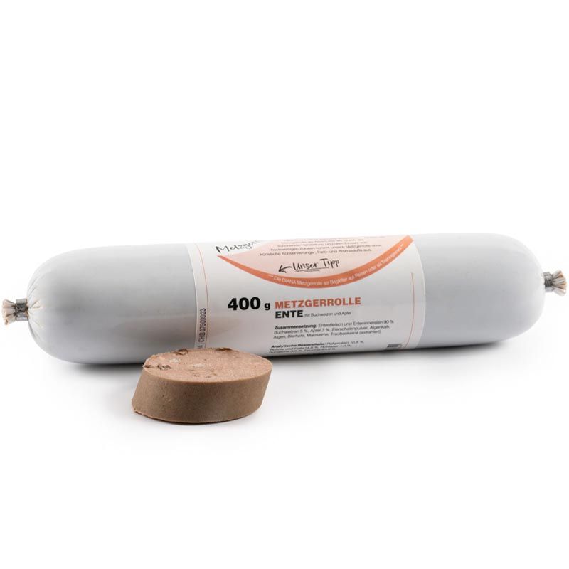 Diana Metzgerrolle - Ente mit Buchweizen und Apfel 400g