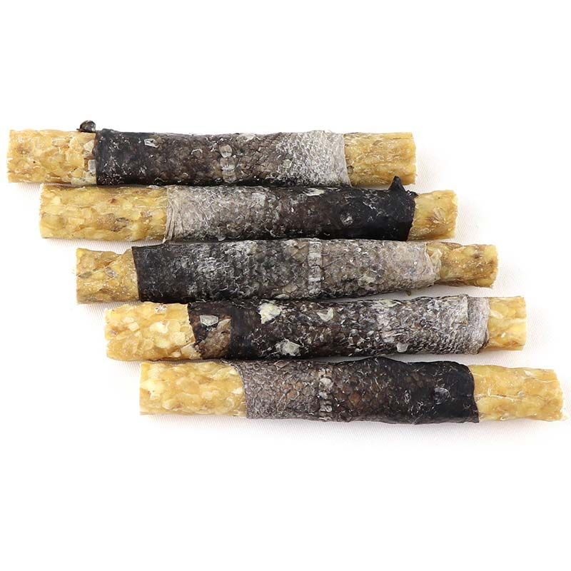 DOGBOSS Natur gef. Kaurollen Lachs 17cm 5 Stk. (5x41g)