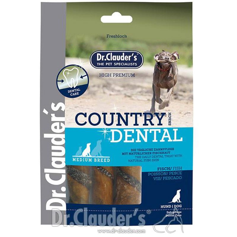 Dr. Clauders Country Dental Snack Fisch Medium Breed 100g