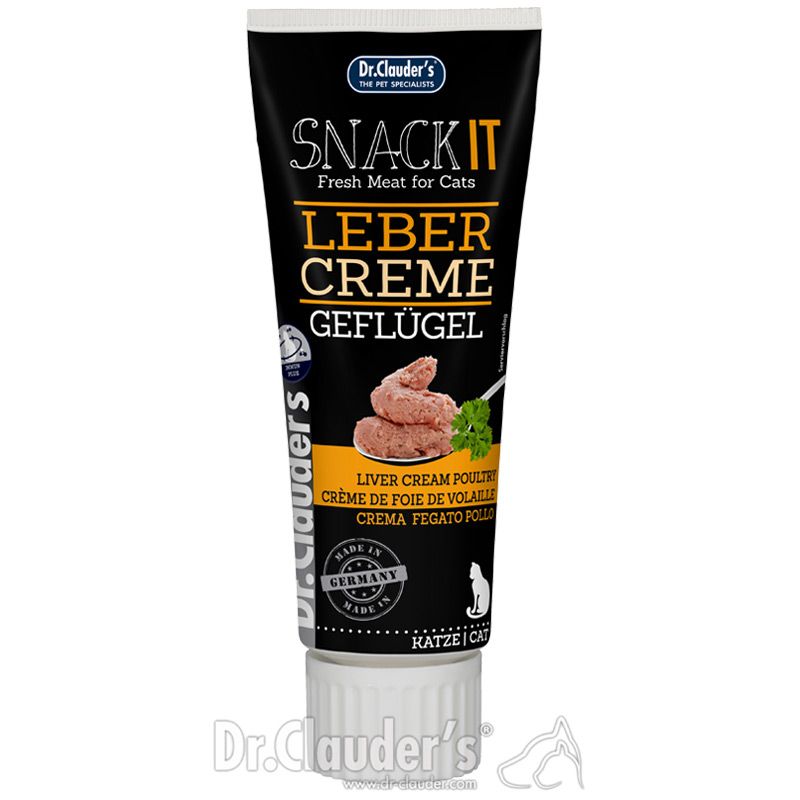 Dr. Clauders Cat SnackIT Geflügellebercreme 75g