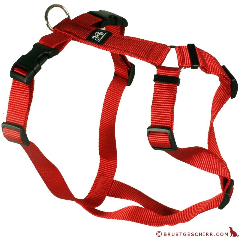 Feltmann Kreuzgeschirr XXL 40mm/85-125cm rot