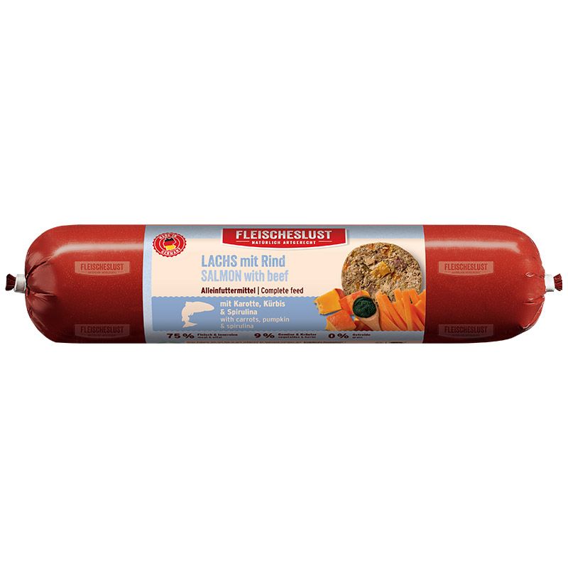 Fleischeslust Lachs mit Rind und Karotte 400g