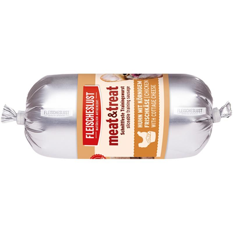 Fleischeslust Meat & Treat Huhn mit körnigem Frischkäse 200g