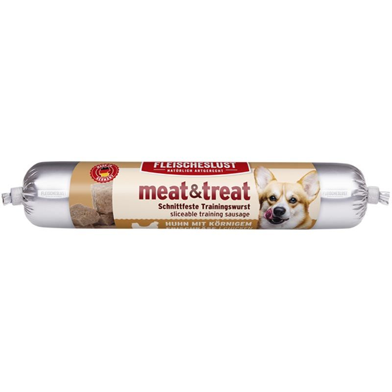 Fleischeslust Meat & Treat Huhn mit körn. Frischkäse 80g