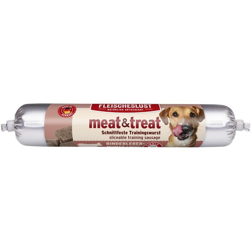 Fleischeslust Meat & Treat Rinderleberwurst Singleshot 80g
