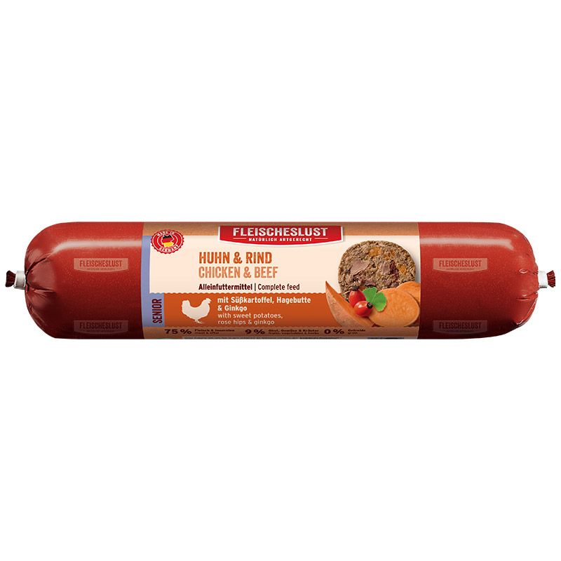 Fleischeslust Senior Huhn und Rind 400g