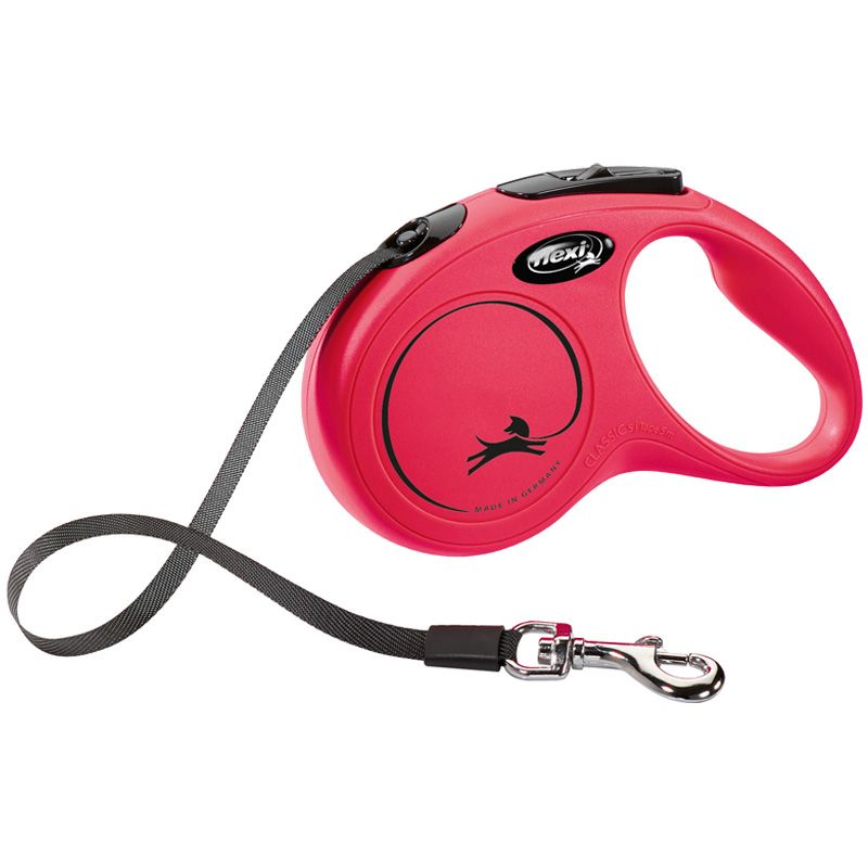 flexi New CLASSIC, Gurt, S: 5 m, rot