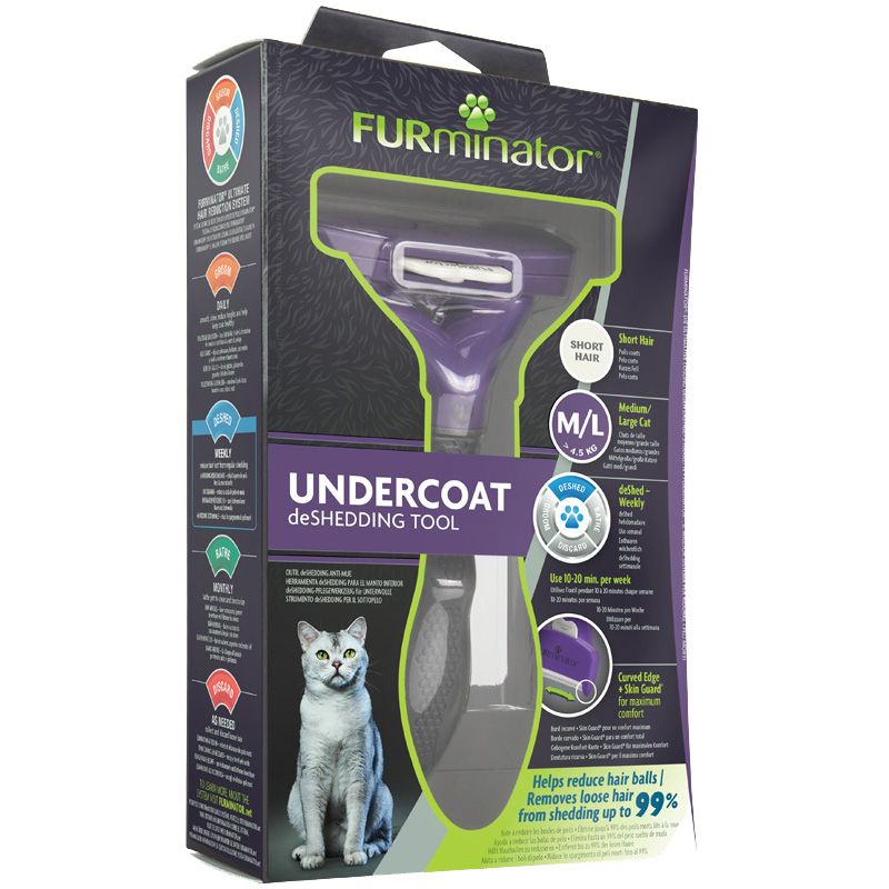 FURminator® Kurzhaar Undercoat deShedding Katzen Gr. M-L